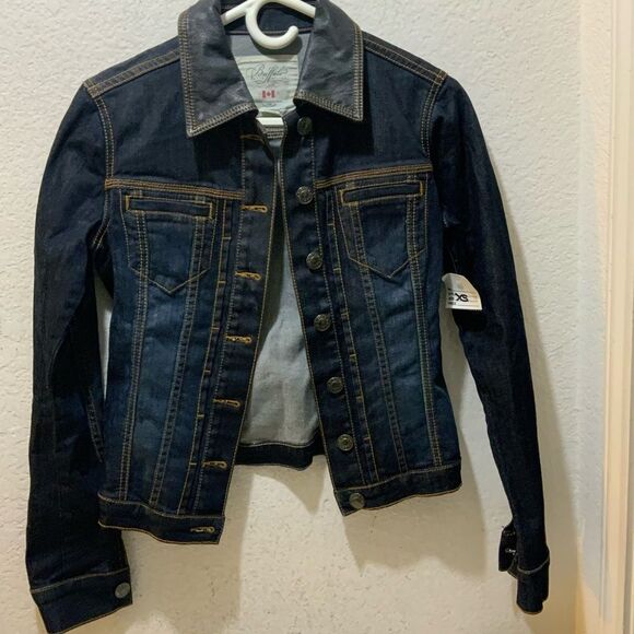 Vintage Buffalo David Bitton  Denim street wear Jacket Canadian flag XS - Picture 2 of 5